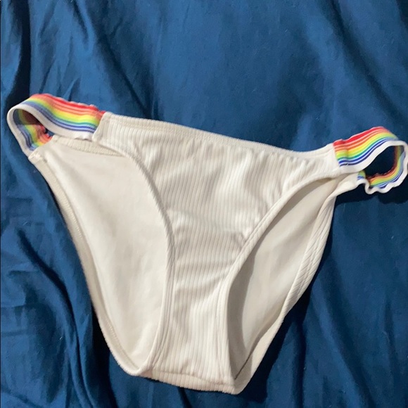 White bikini with Rainbow strips - Picture 2 of 5